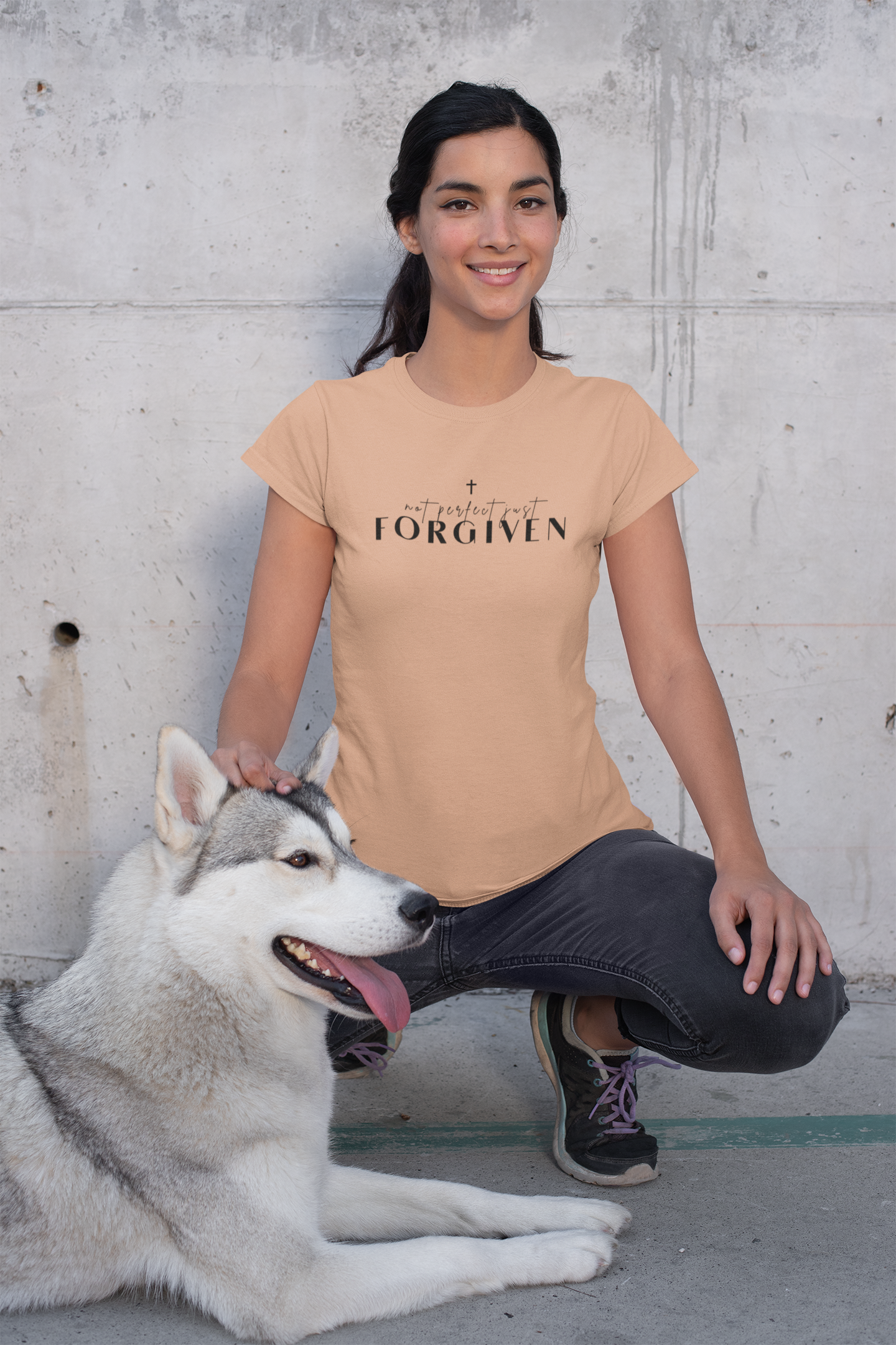 Not Perfect Just Forgiven - Inspirational Shirt