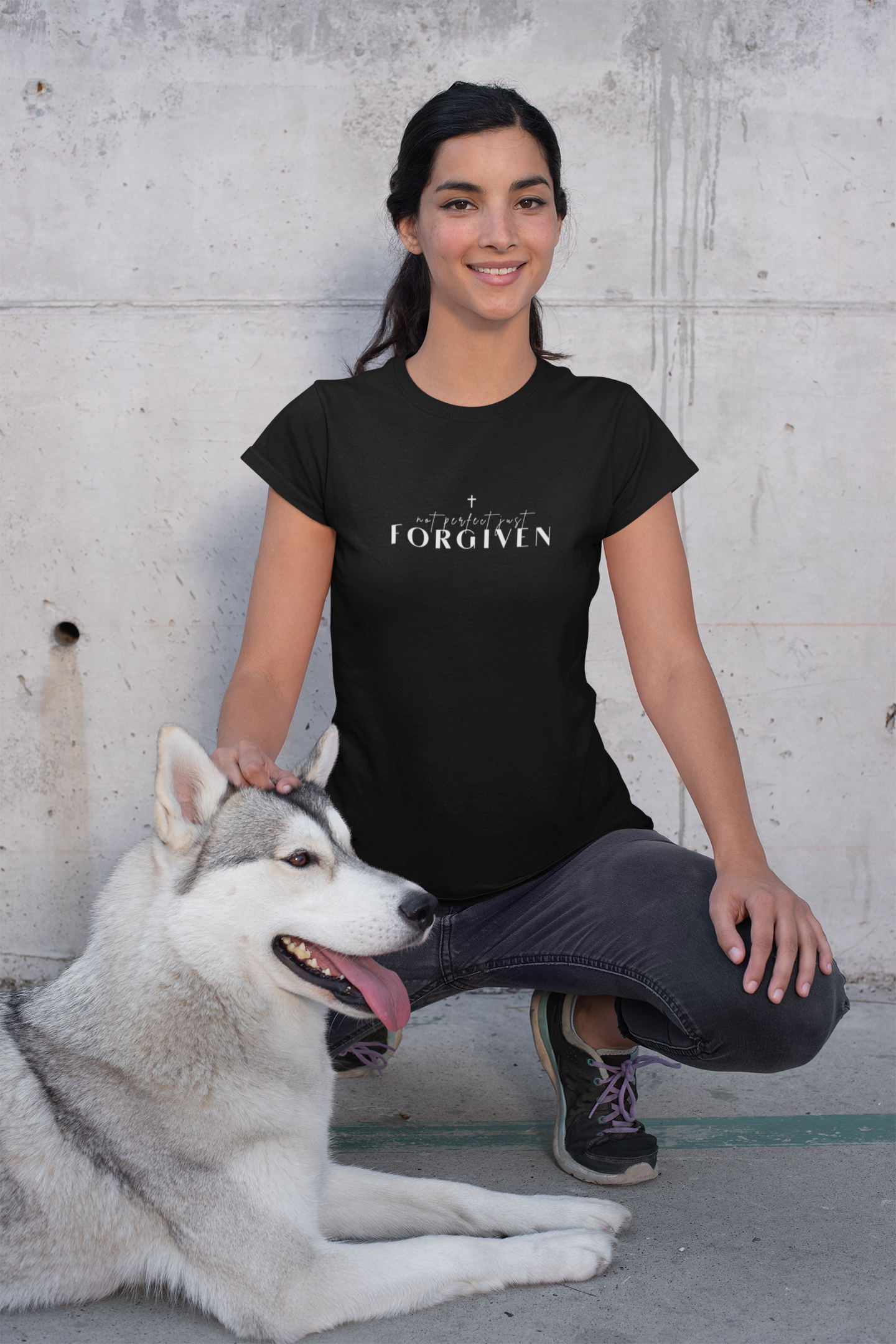 Not Perfect Just Forgiven - Inspirational Shirt