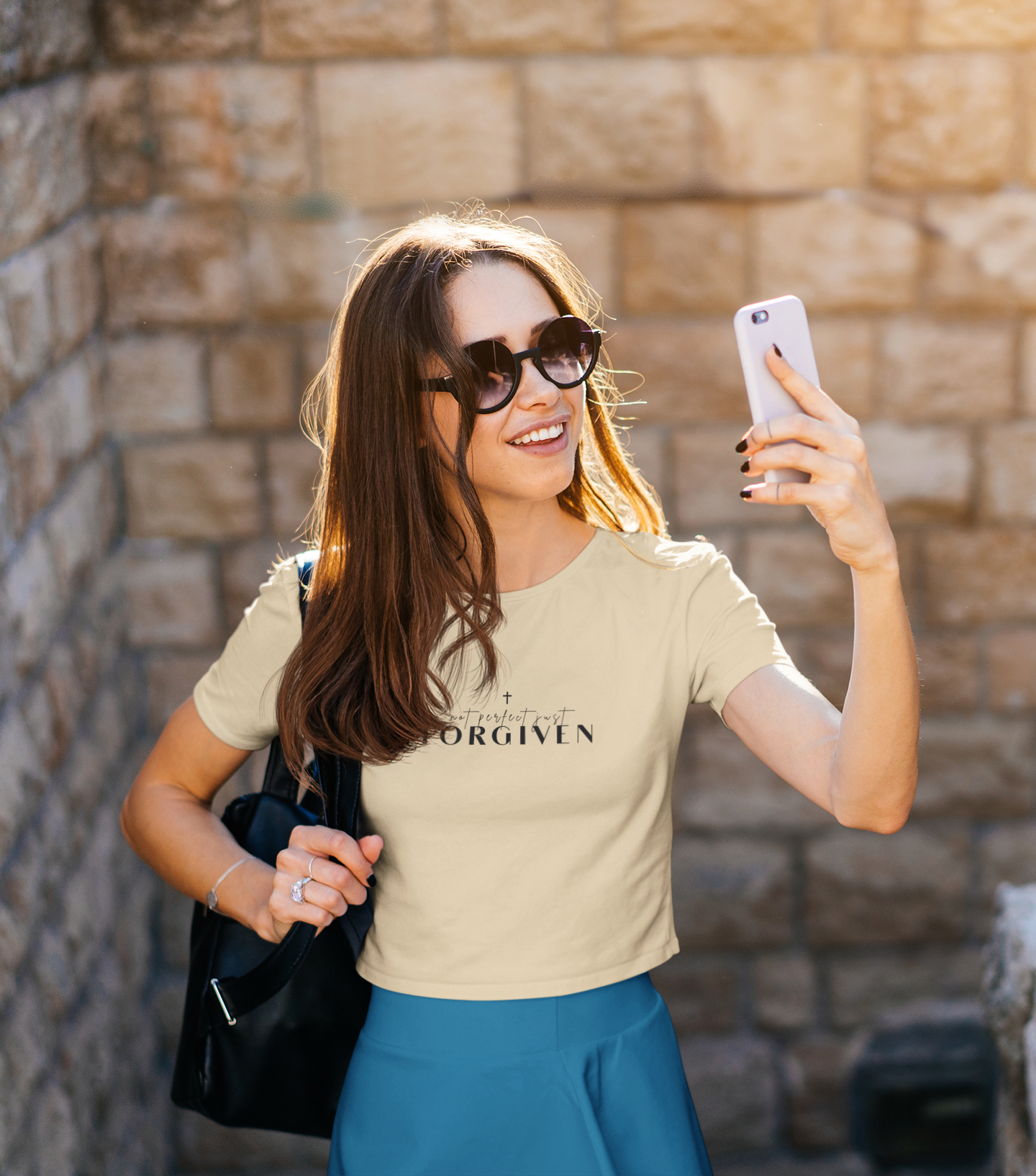 Not Perfect Just Forgiven - Inspirational Shirt